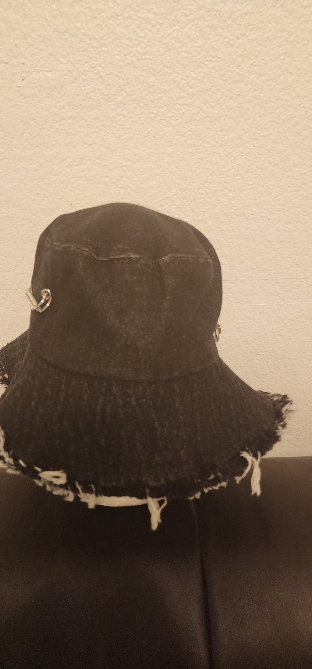 Black Denim Bucket Hat