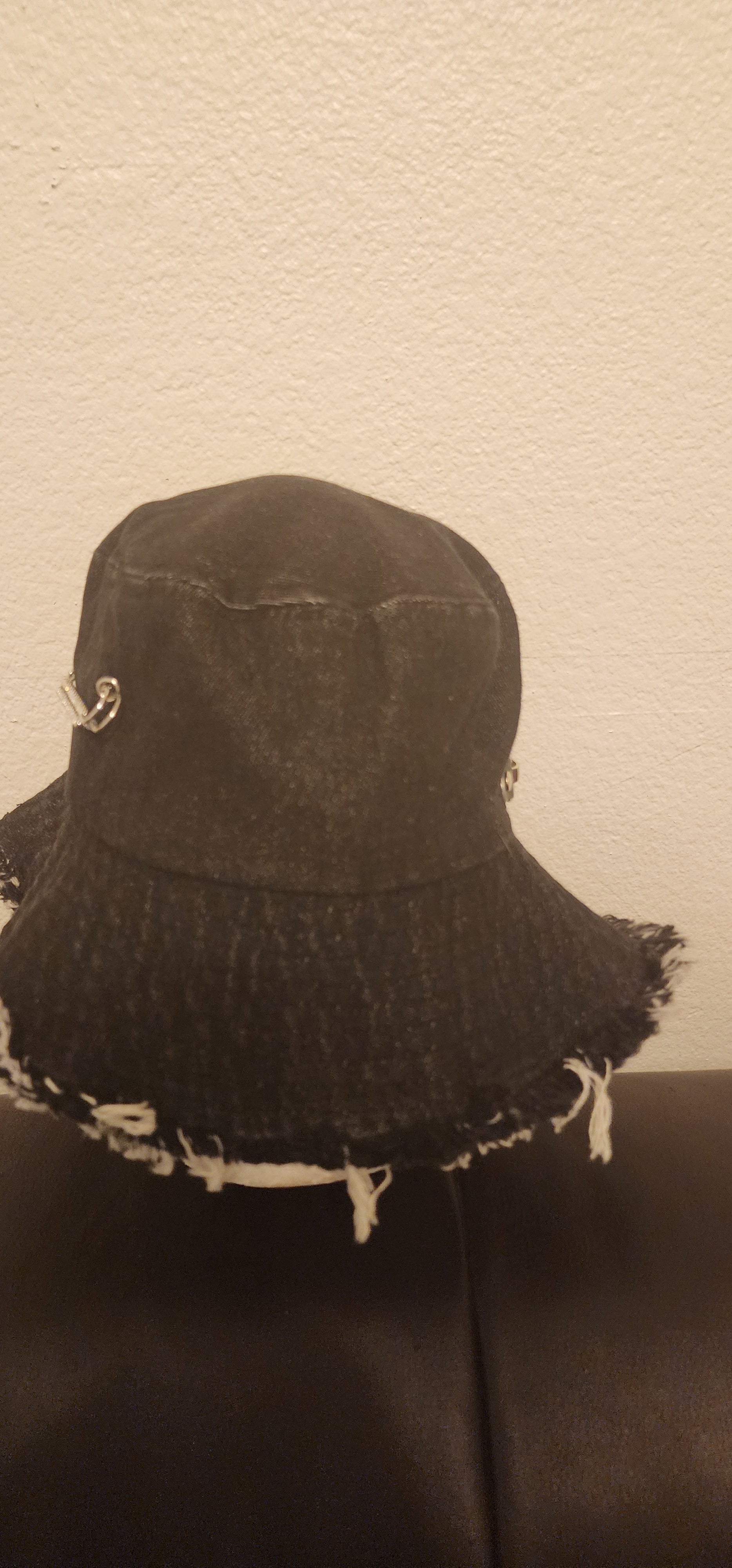 Black Denim Bucket Hat