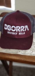 DBORRA Burgundy Snapback – Charcoal Mesh Back