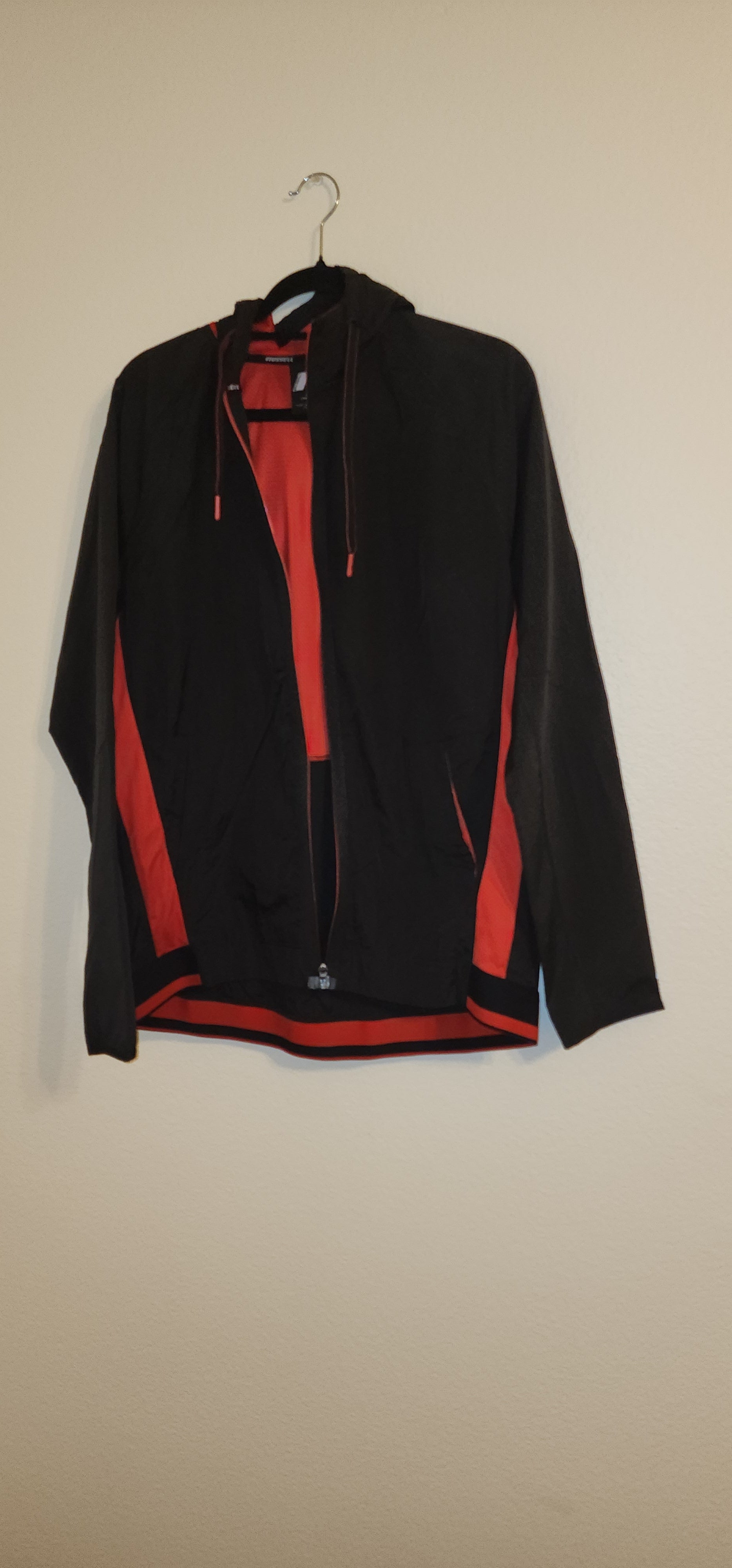 Men's Black & Red Casual Sportswear Set