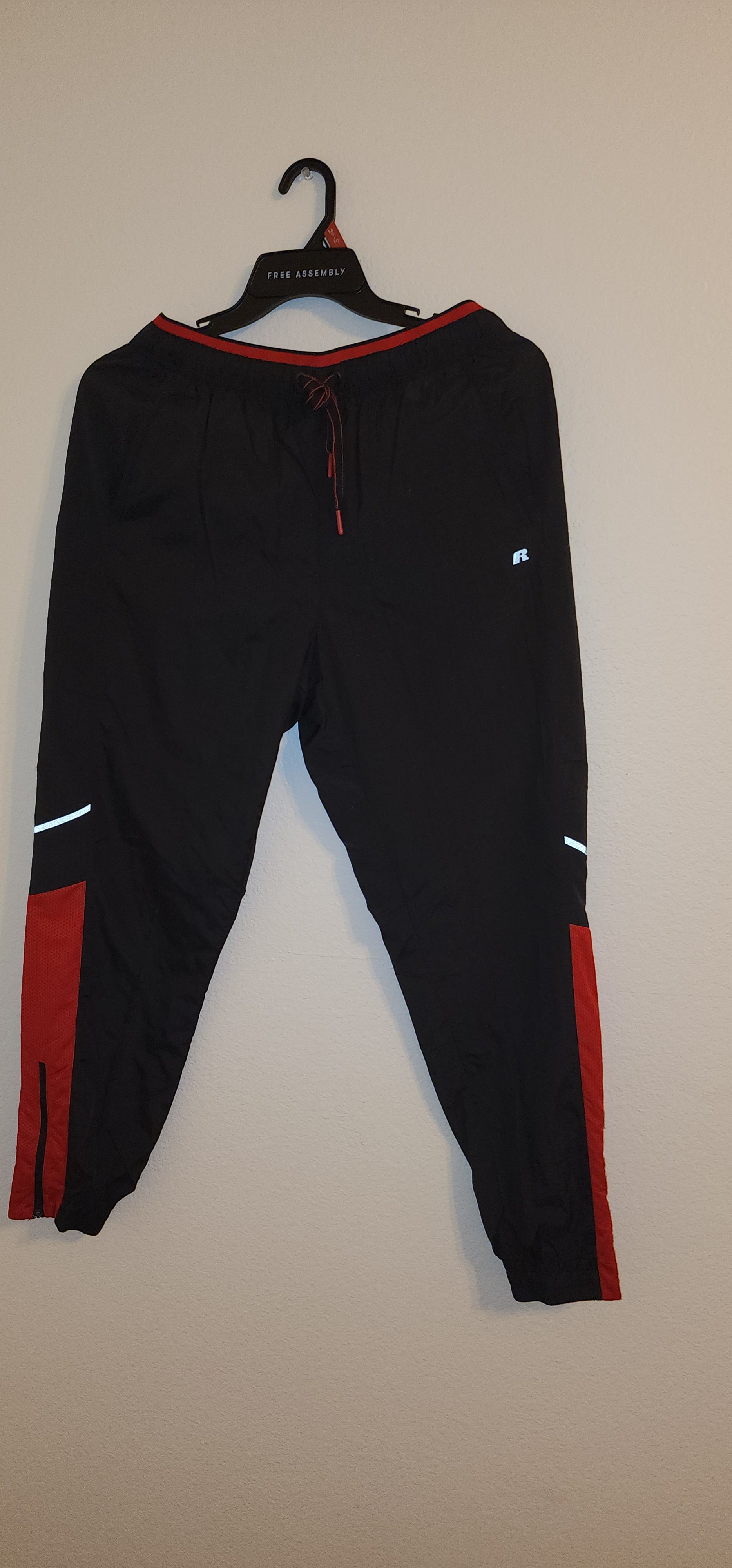 Men's Black & Red Casual Sportswear Set