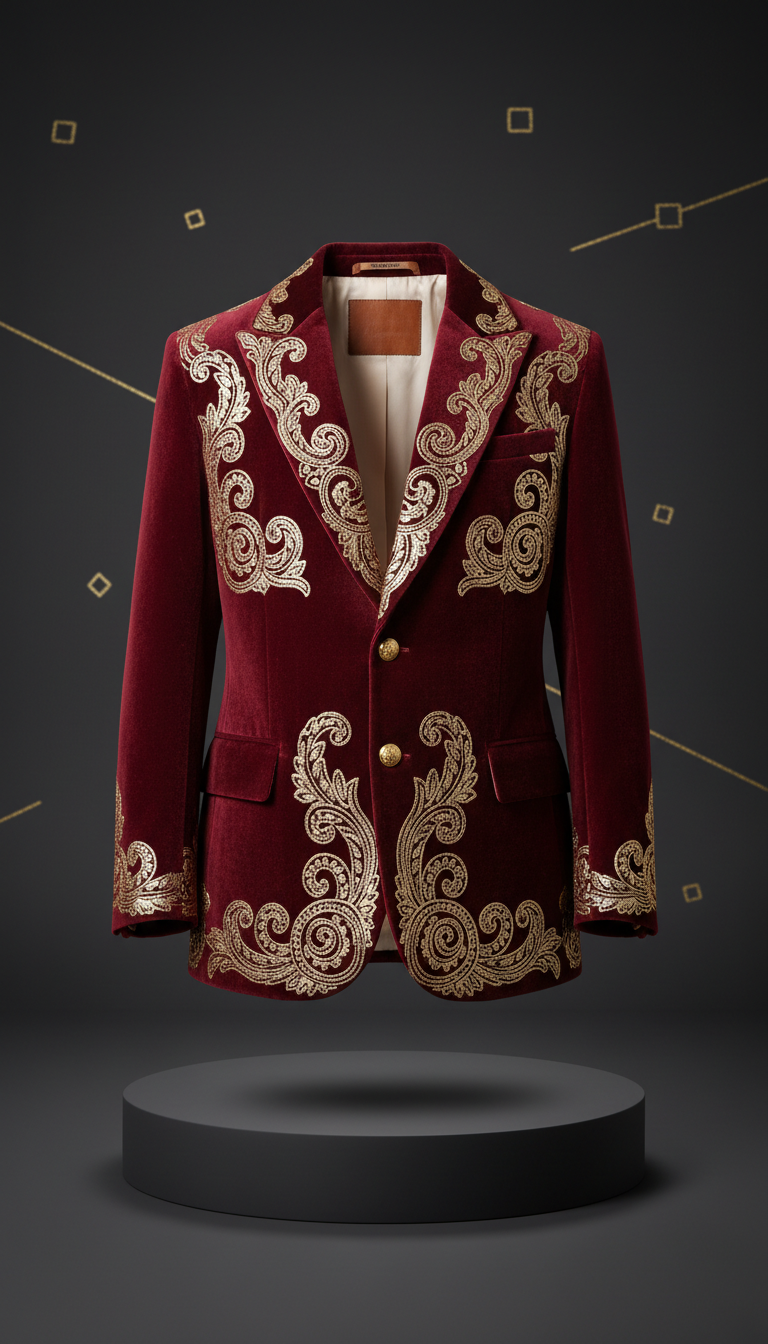 Velvet Statement Bomber Jacket