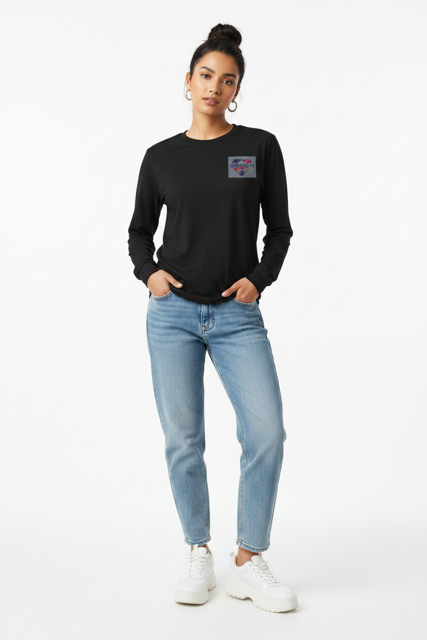 Dborra Black Long Sleeve Female Model