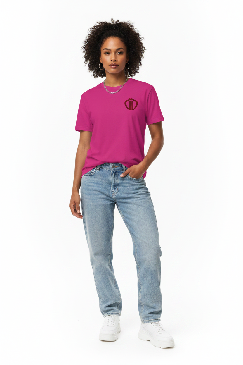 Dborra Pink Tee Female Model