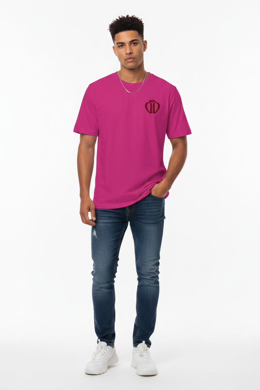 Dborra Pink Tee Male Model
