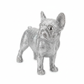 Silver Puppy Dog Figurine – White Background