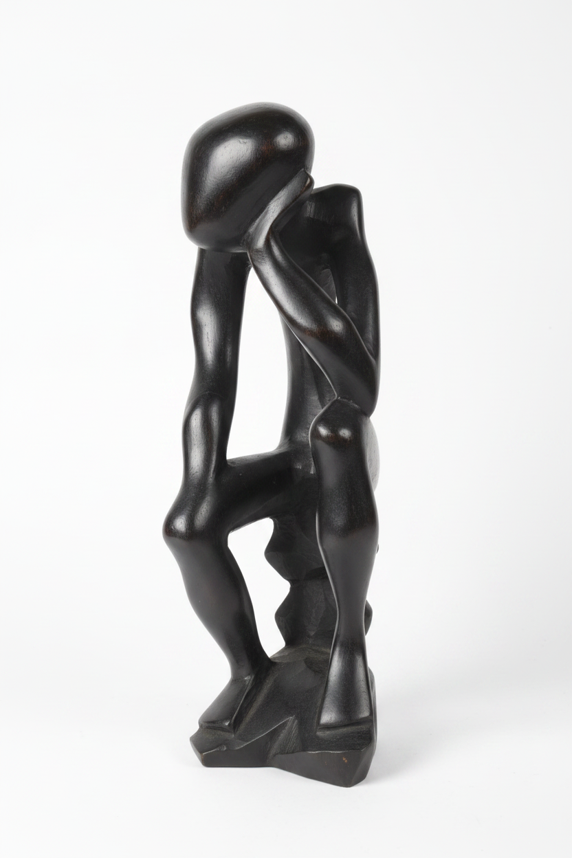The Thinker Figurine – White Background